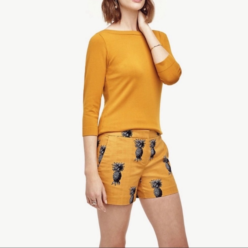 Ann Taylor pineapple print shorts